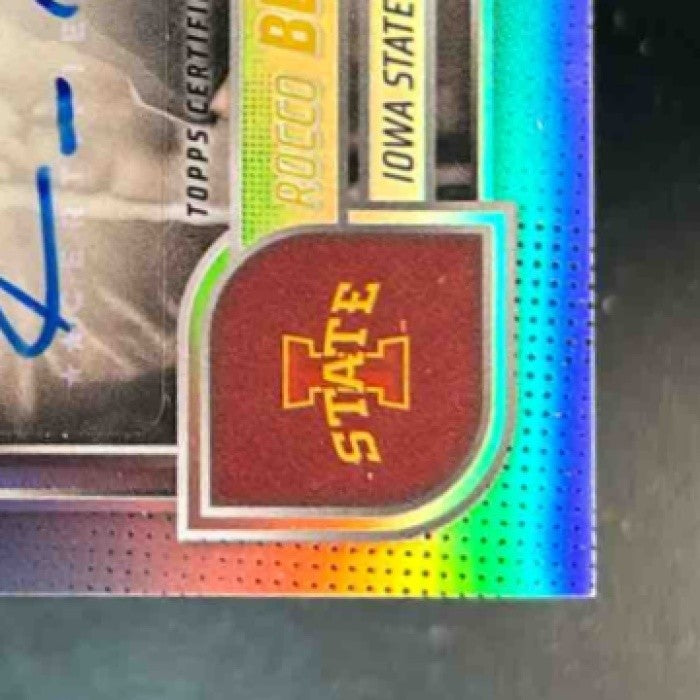 2025 Bowman Chrome University Rocco Becht Prospect Auto Refractor /299 Cyclones