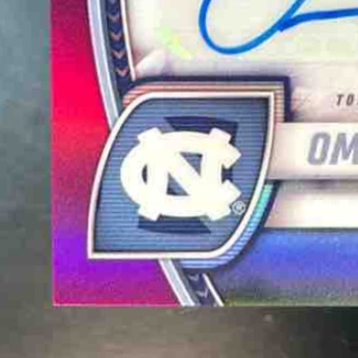 2024 Bowman Chrome University Omarion Hampton Prospect Auto Fuchsia /150