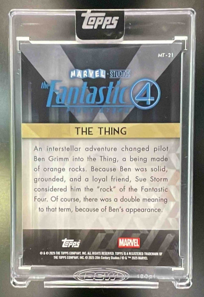 2025 Topps Marvel The Collector Thing #MT-21 Tomorrow Red 2/5