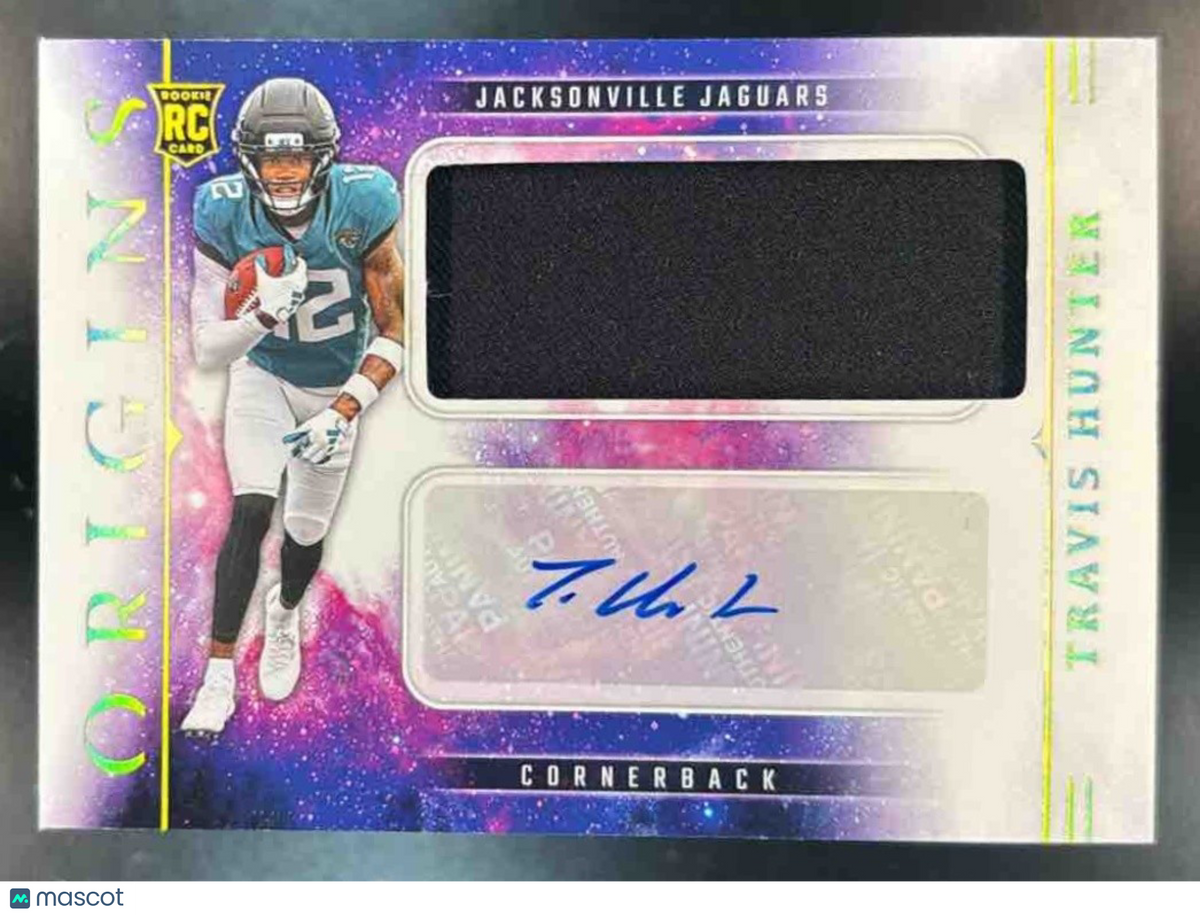 2025 Panini Origins Travis Hunter Rookie Jersey Auto RC Jacksonville Jaguars