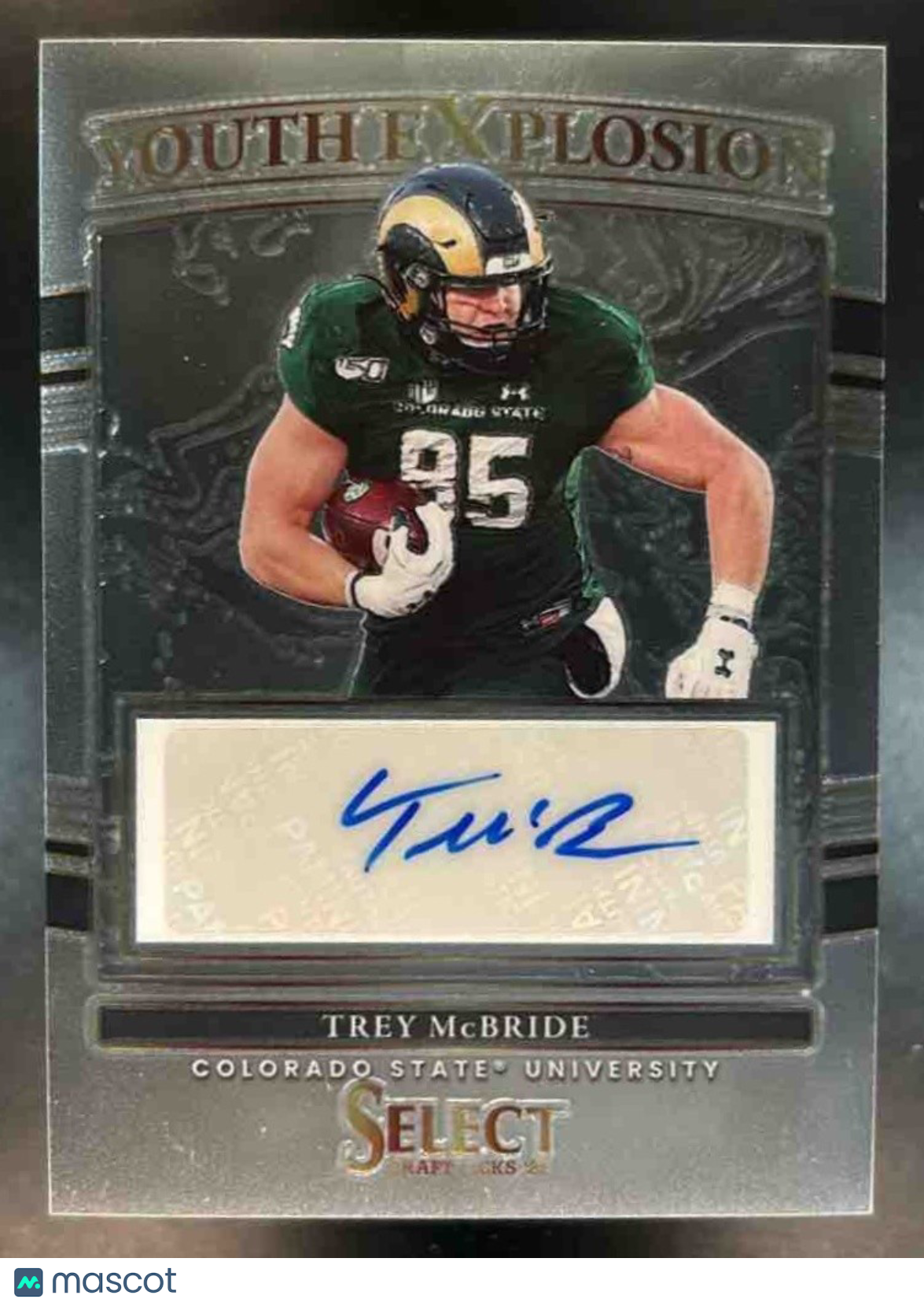 2022 Panini Select Draft Trey McBride Youth Explosion Auto RC Rams