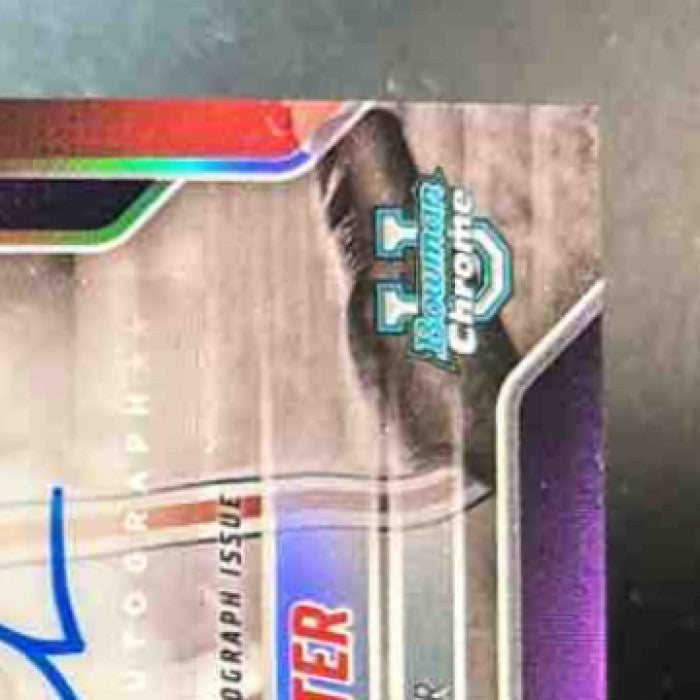 2025 Bowman Chrome University Quincy Porter Prospect Auto Purple /75 Buckeyes