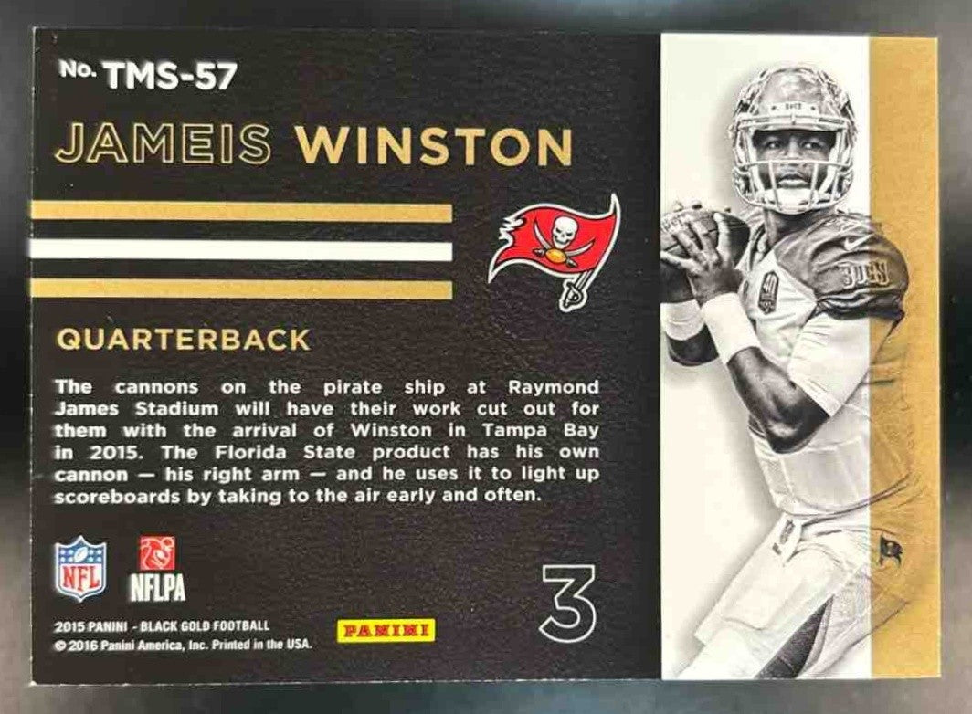 2015 Panini Black Gold Jameis Winston Team Symbols /149 RC Tampa Bay Buccaneers