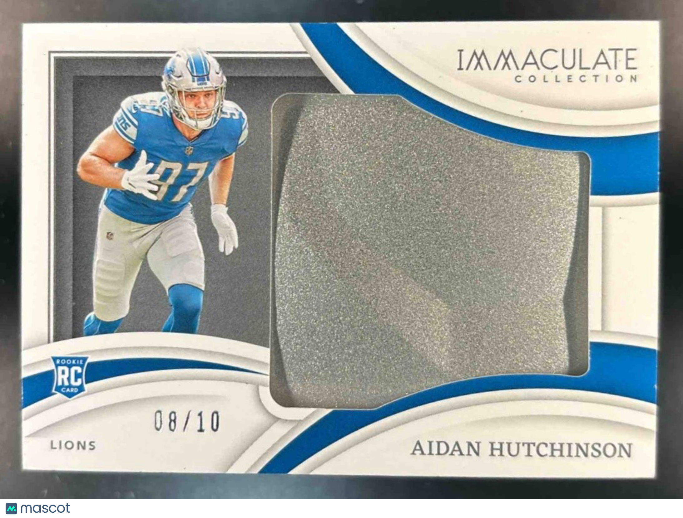 2022 Panini Immaculate Collection Aidan Hutchinson Rookie Helmets /10 RC Lions