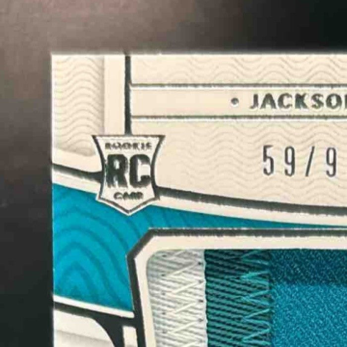 2021 National Treasures Travis Etienne Jr. /99 #169 Rookie Patch Auto RC Jaguars