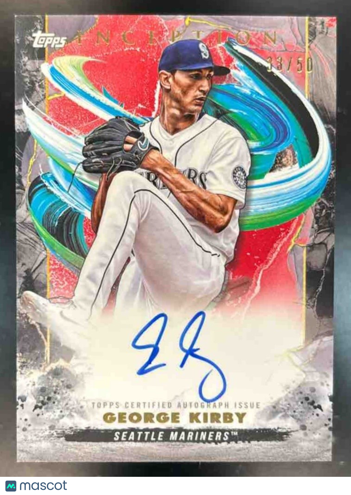 2023 Topps Inception George Kirby Rookie & Emerging Stars Auto /50 Mariners
