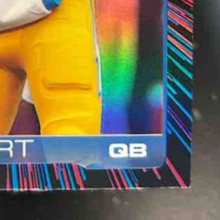 2025 Topps Chrome Justin Herbert Neon Pulse Refractor #158 Los Angeles Chargers