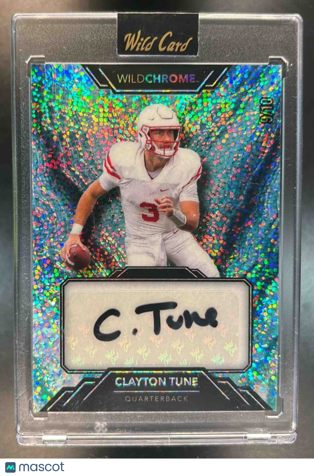 2023 Wild Card Wildchrome Draft Clayton Tune Auto /10 #WCS-20 RC