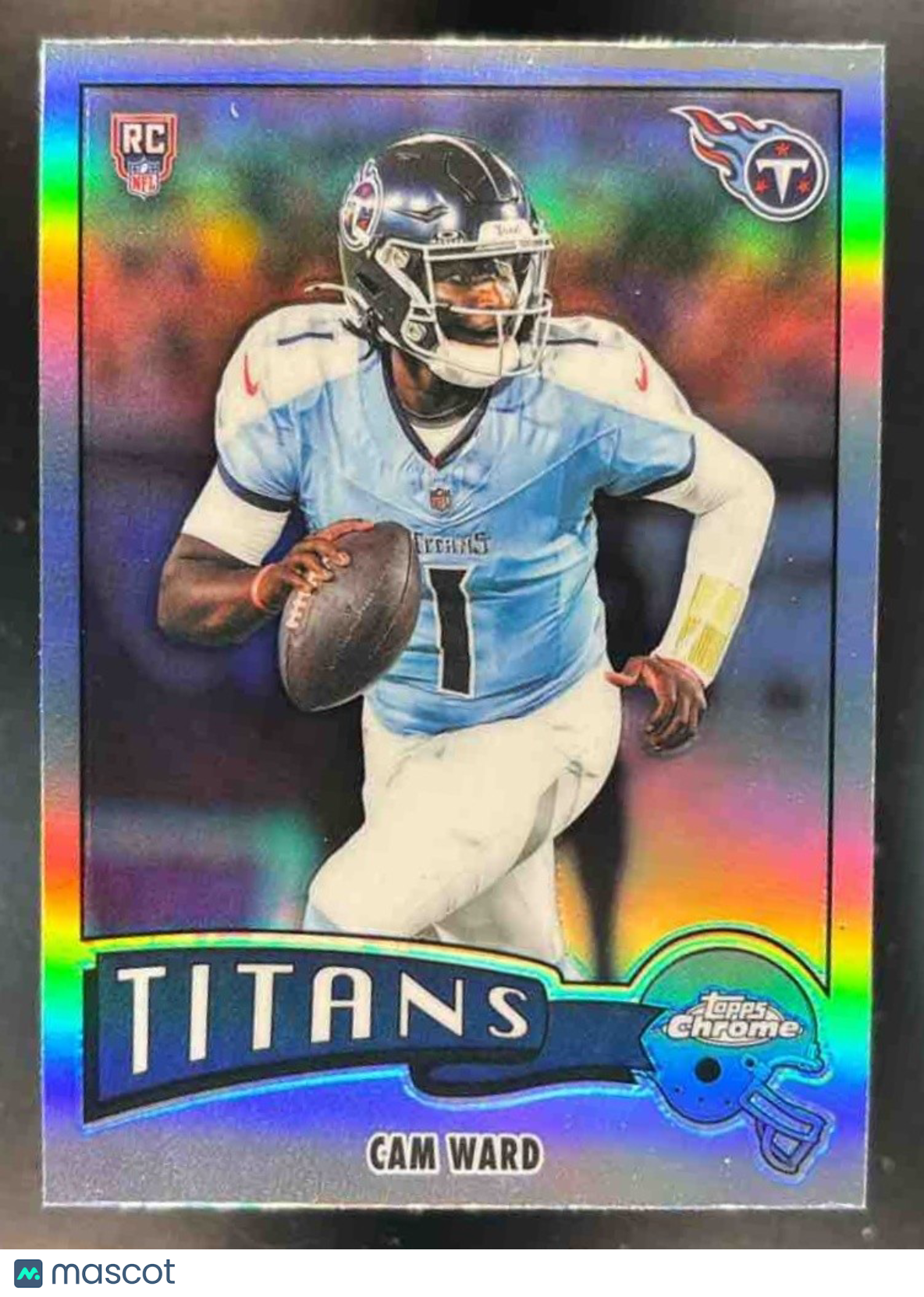 2025 Topps Chrome Cam Ward 1975 Refractor #1975-33 RC Tennessee Titans