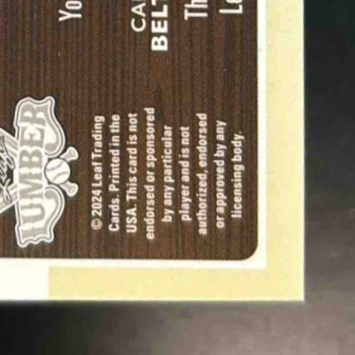 2024 Leaf Lumber Beltran Cabrera Teixeira Stanton Sluggers Patch Bronze /35