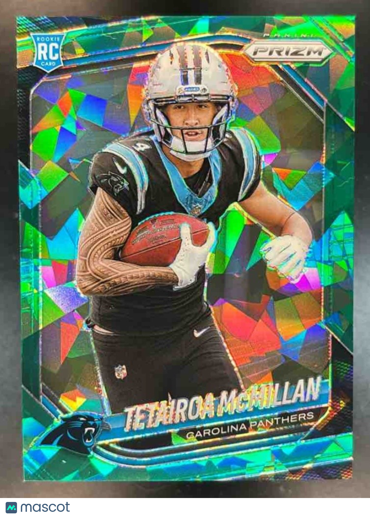 2025 Panini Prizm Tetairoa McMillan Green Ice #311 RC Carolina Panthers
