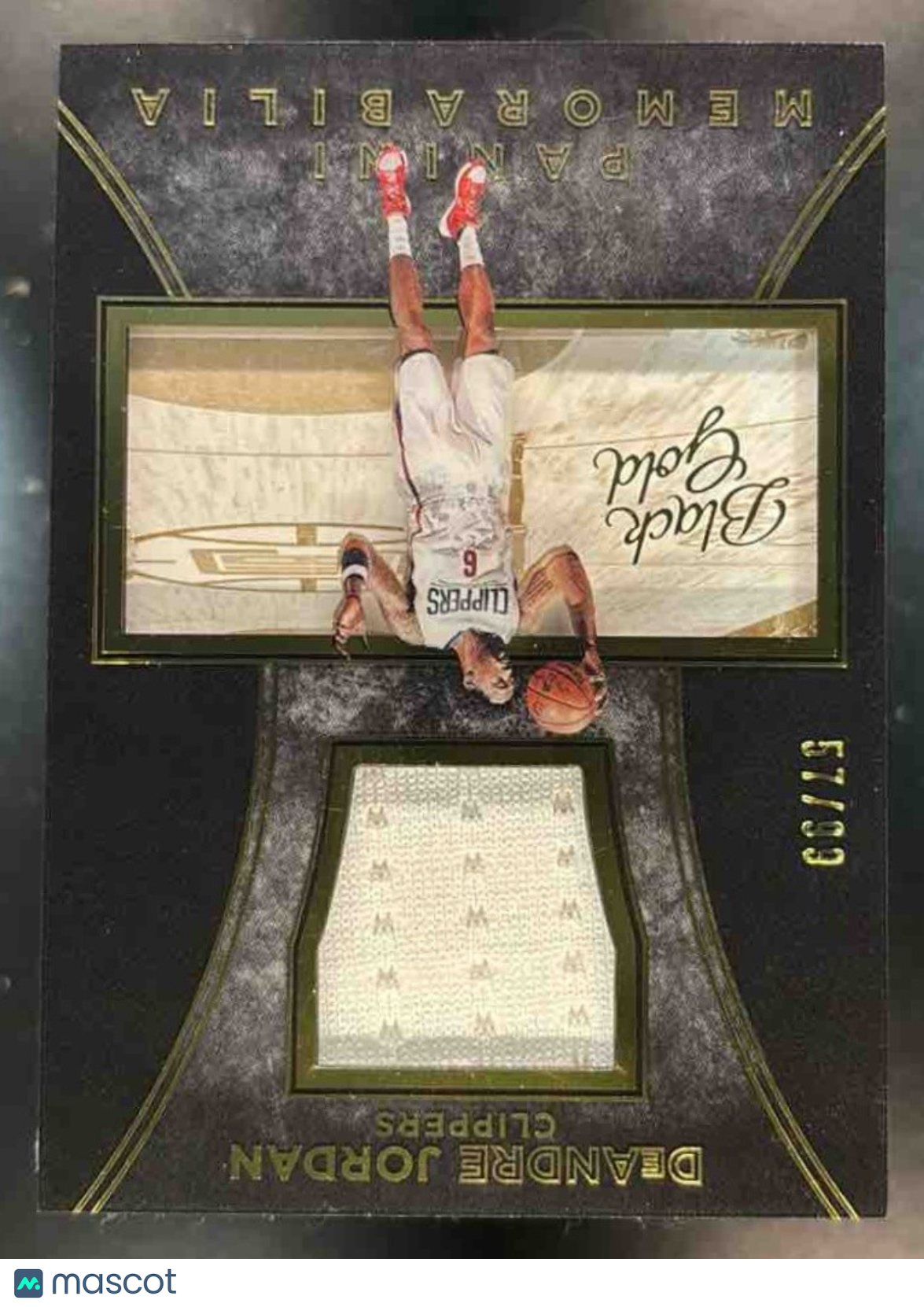 2015-16 Panini Black Gold DeAndre Jordan Memorabilia /99 #13 Los Angeles Clipper