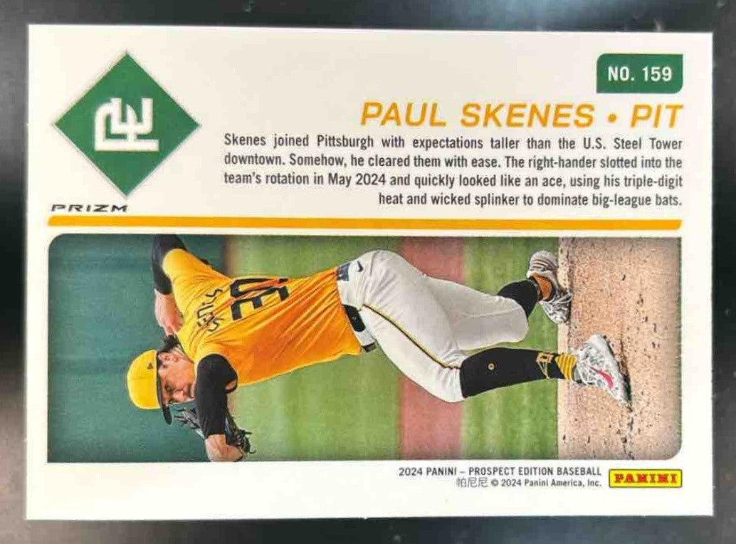 2024 Panini Prospect Edition Paul Skenes Red Ice #159 RC Pittsburgh Pirates