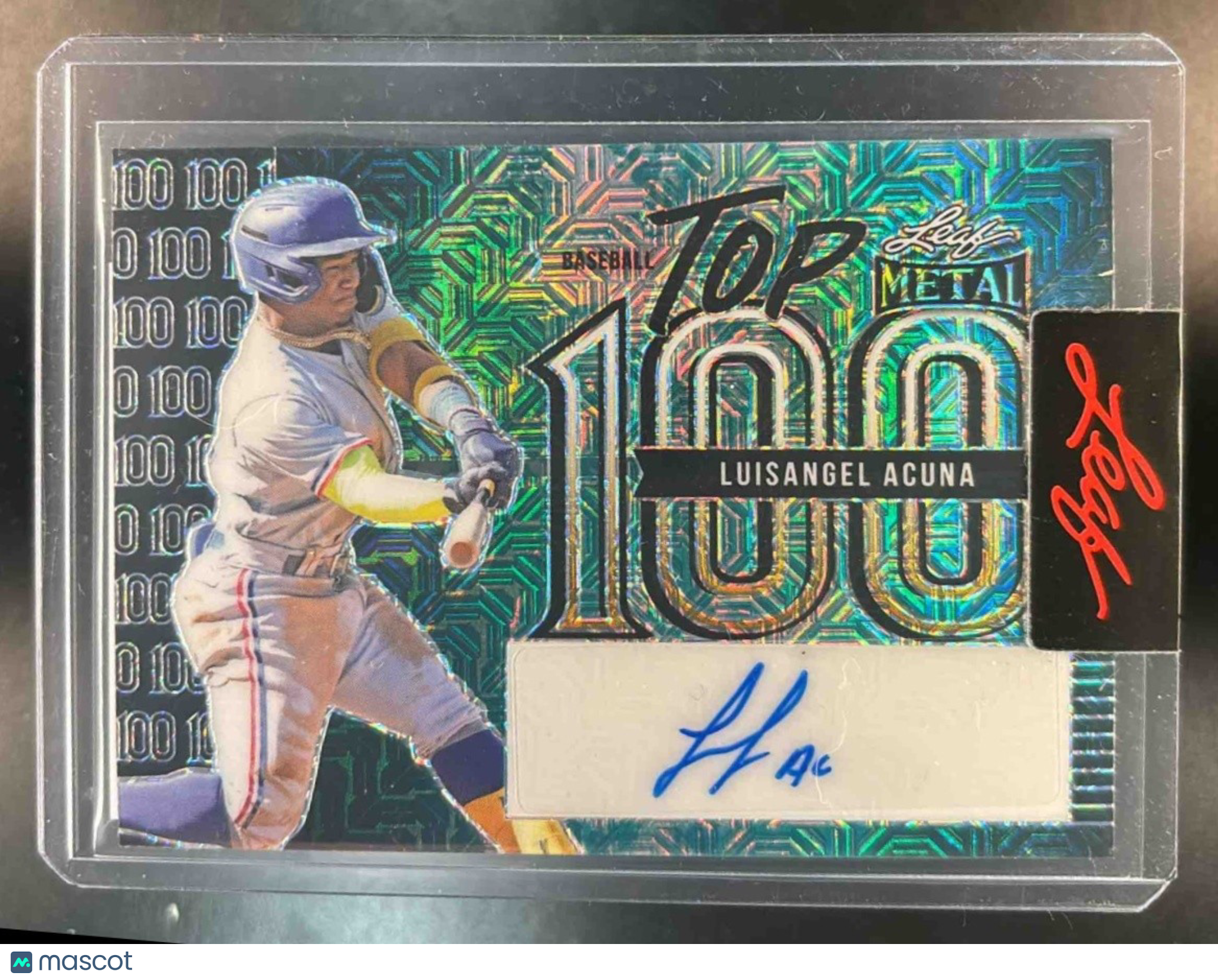 2023 Leaf Metal Top 100 Luisangel Acuna Pre Production Auto 1/1