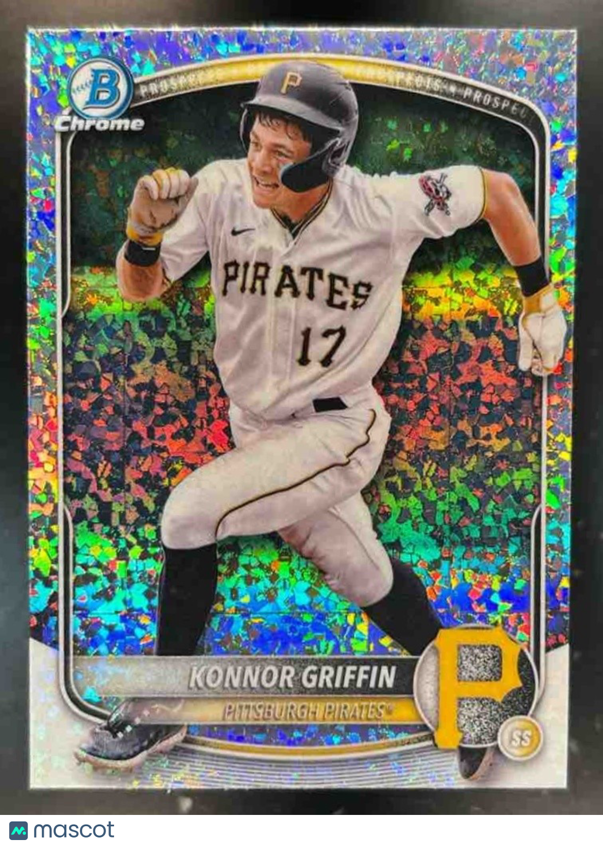 2025 Bowman Konnor Griffin Chrome Prospects Mini Diamond #BCP-86 Pirates