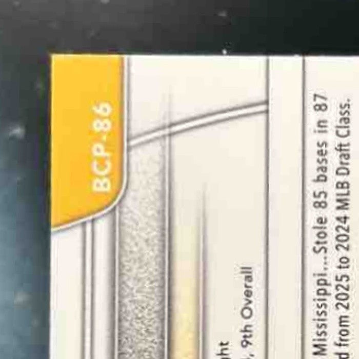 2025 Bowman Konnor Griffin Chrome Prospects Mini Diamond #BCP-86 Pirates
