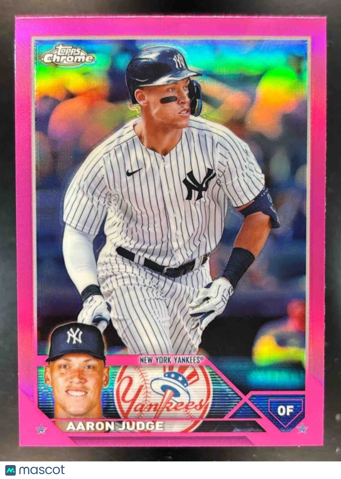 2023 Topps Chrome Aaron Judge Pink Refractor #62 New York Yankees