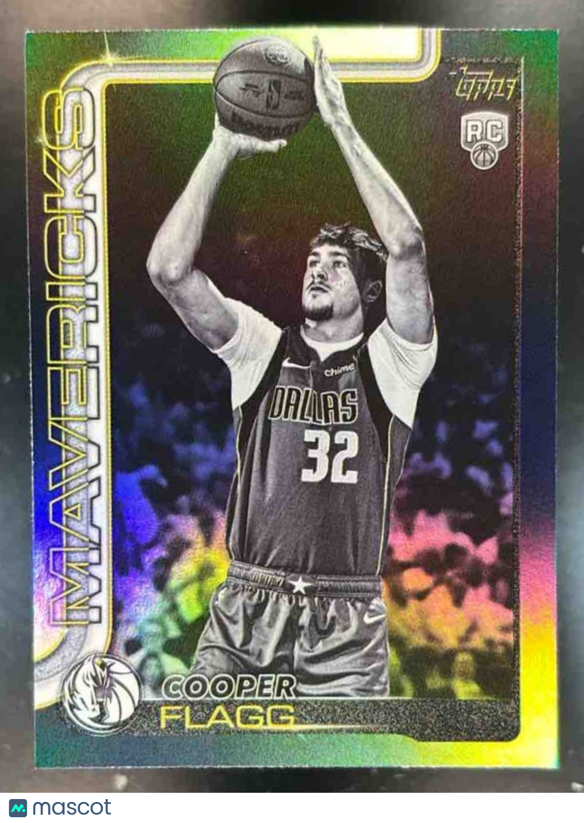 2025-26 Topps Cooper Flagg Blackout Variation #201 RC Mavericks Rookie