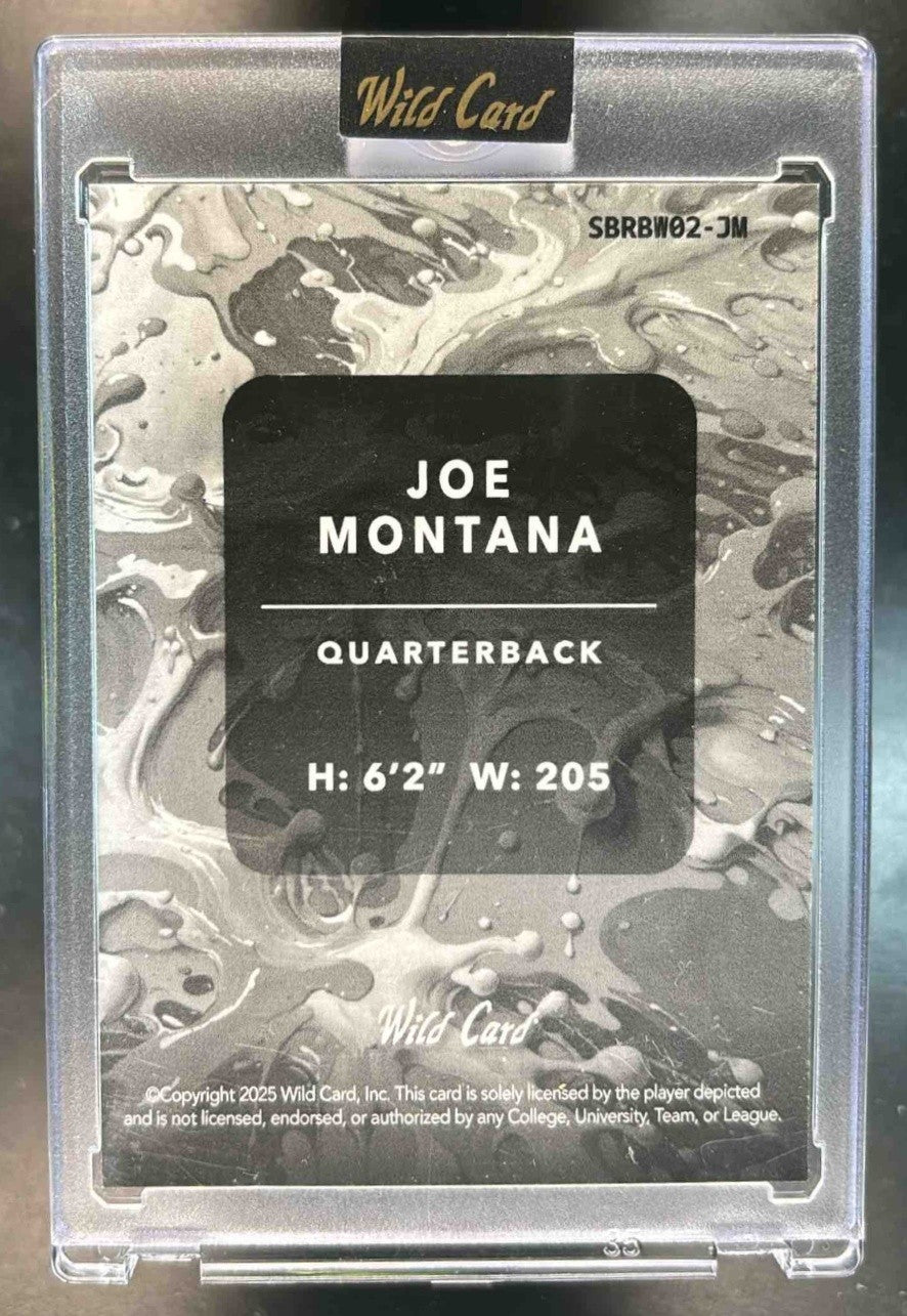 2025 Wild Card Splat Joe Montana 1/1