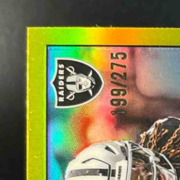 2025 Topps Chrome Ashton Jeanty 1975 Yellow /275 #1975-20 RC Las Vegas Raiders