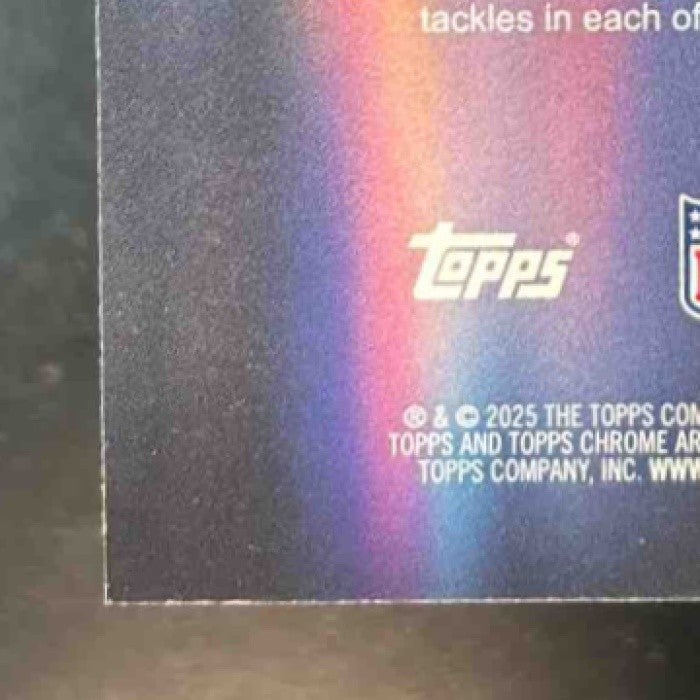2025 Topps Chrome Fred Warner All Team Yellow Refractor /275 San Francisco 49ers