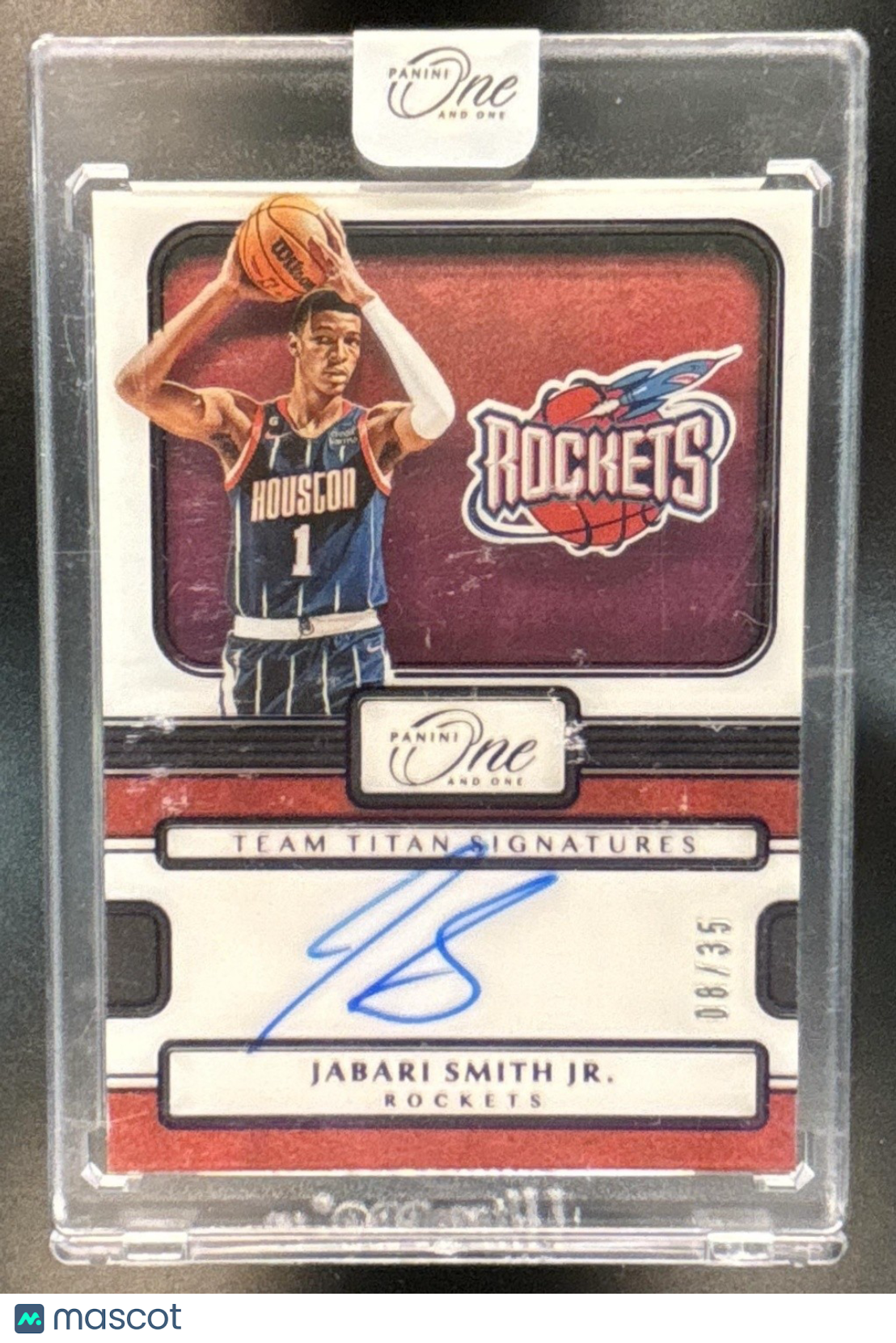2022-23 Panini One & One Jabari Smith Jr. Team Titans Signatures /75 RC Auto
