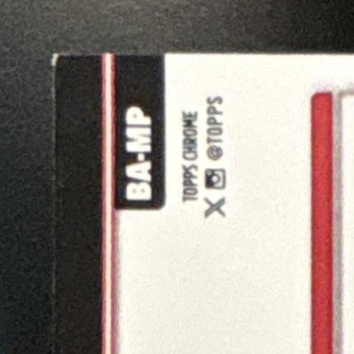 2025 Topps Chrome Michael Penix Jr. Auto Red Geometric Refractor 5/5 Falcons