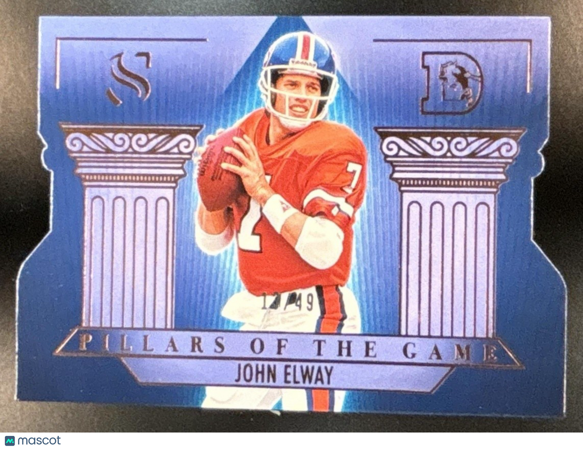 2025 Panini Silhouette John Elway Pillars of the Game Bronze /49 Denver Broncos