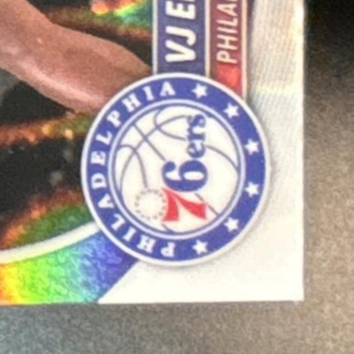 2025-26 Bowman VJ Edgecombe Chrome Lava Refractor /399 #BCV-3 RC 76ers