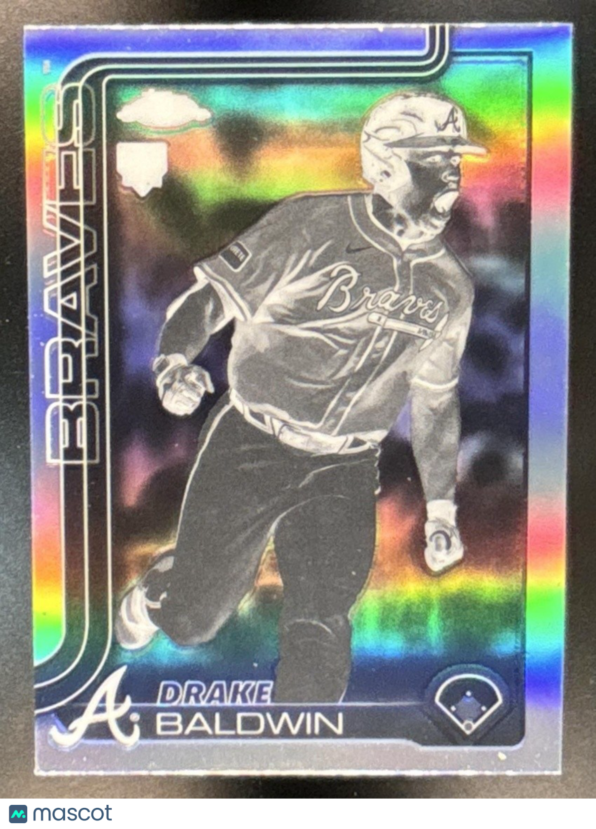 2025 Topps Chrome Update Drake Baldwin Negative Refractor #USC96 RC Braves