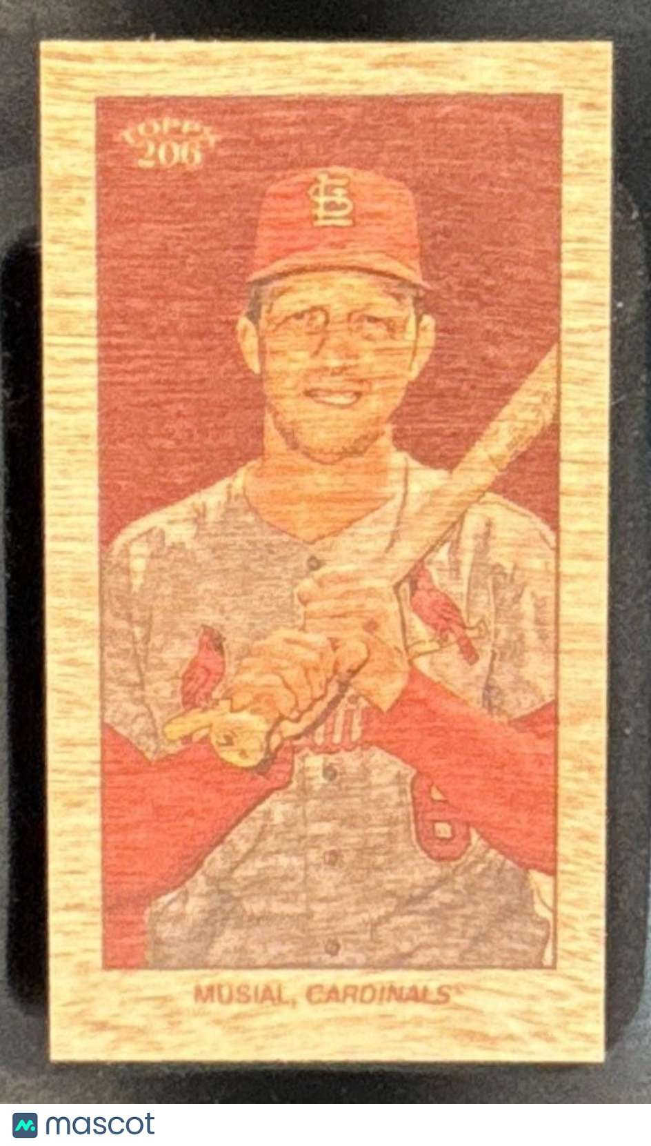 2024 Topps 206 Stan Musial Wood Stock #NNO St. Louis Cardinals