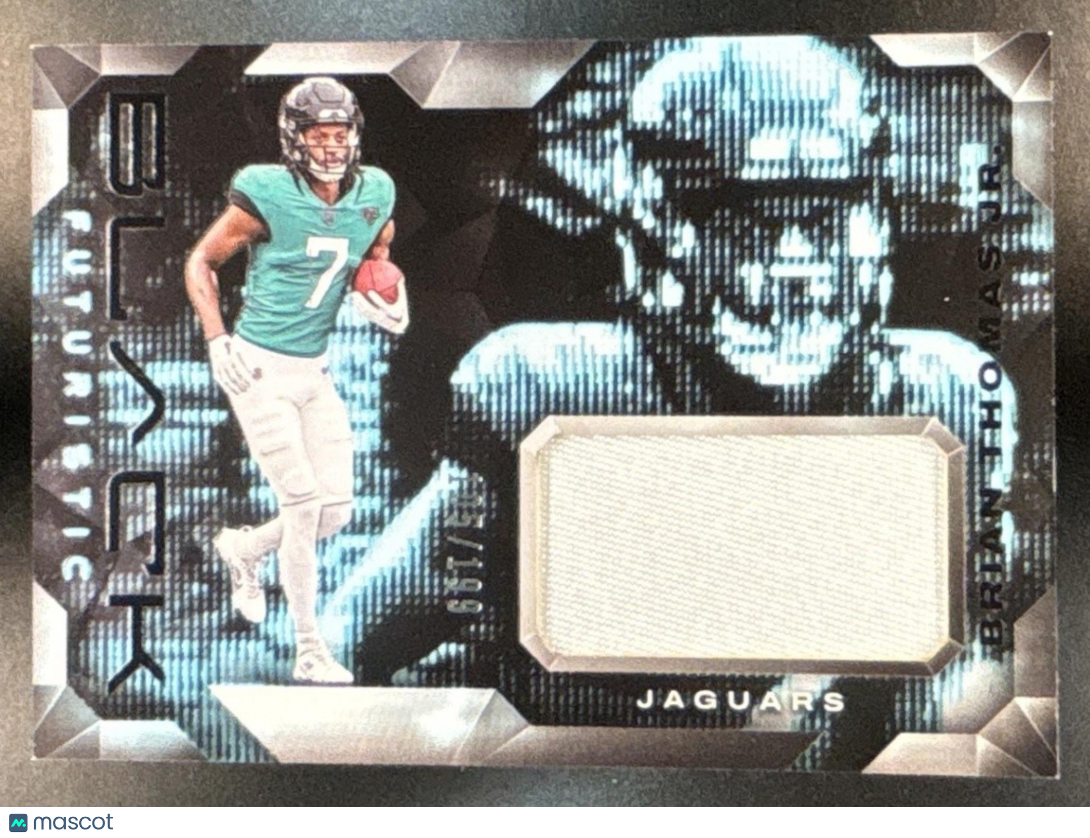 2024 Panini Black Brian Thomas Jr Futuristic Patch /199 MEM RC Jaguars