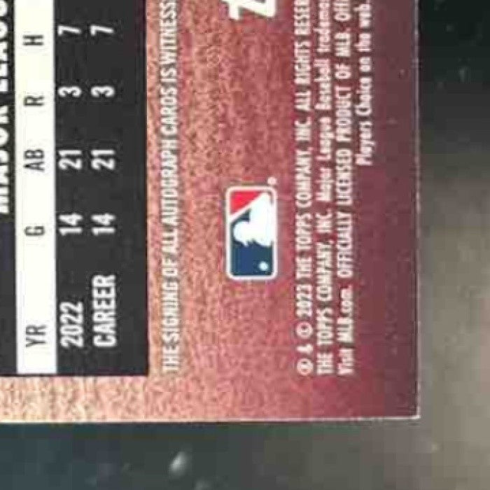 2023 Topps Stadium Club Dalton Guthrie Auto #SCBA-DGE RC Philadelphia Phillies