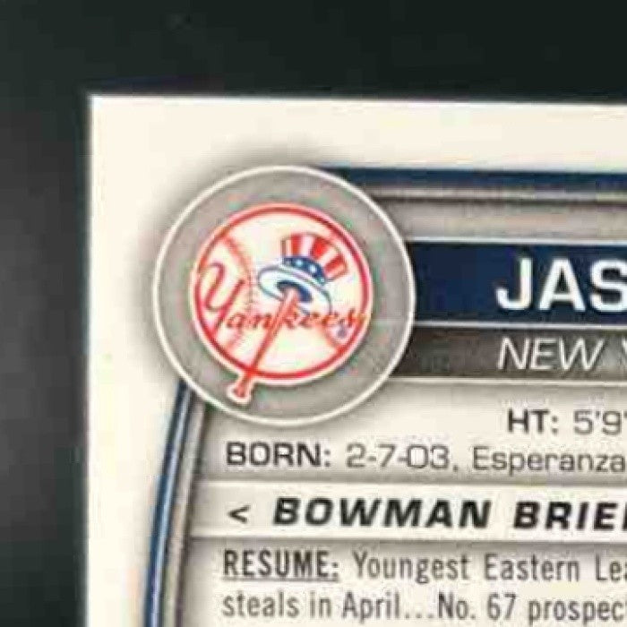 2023 Bowman Chrome Jasson Dominguez Prospects Speckle Refractor /299 Yankees