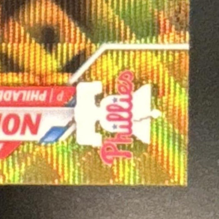 2020 Topps Chrome Aaron Nola Gold Wave Refractor /50 #199 Philadelphia Phillies