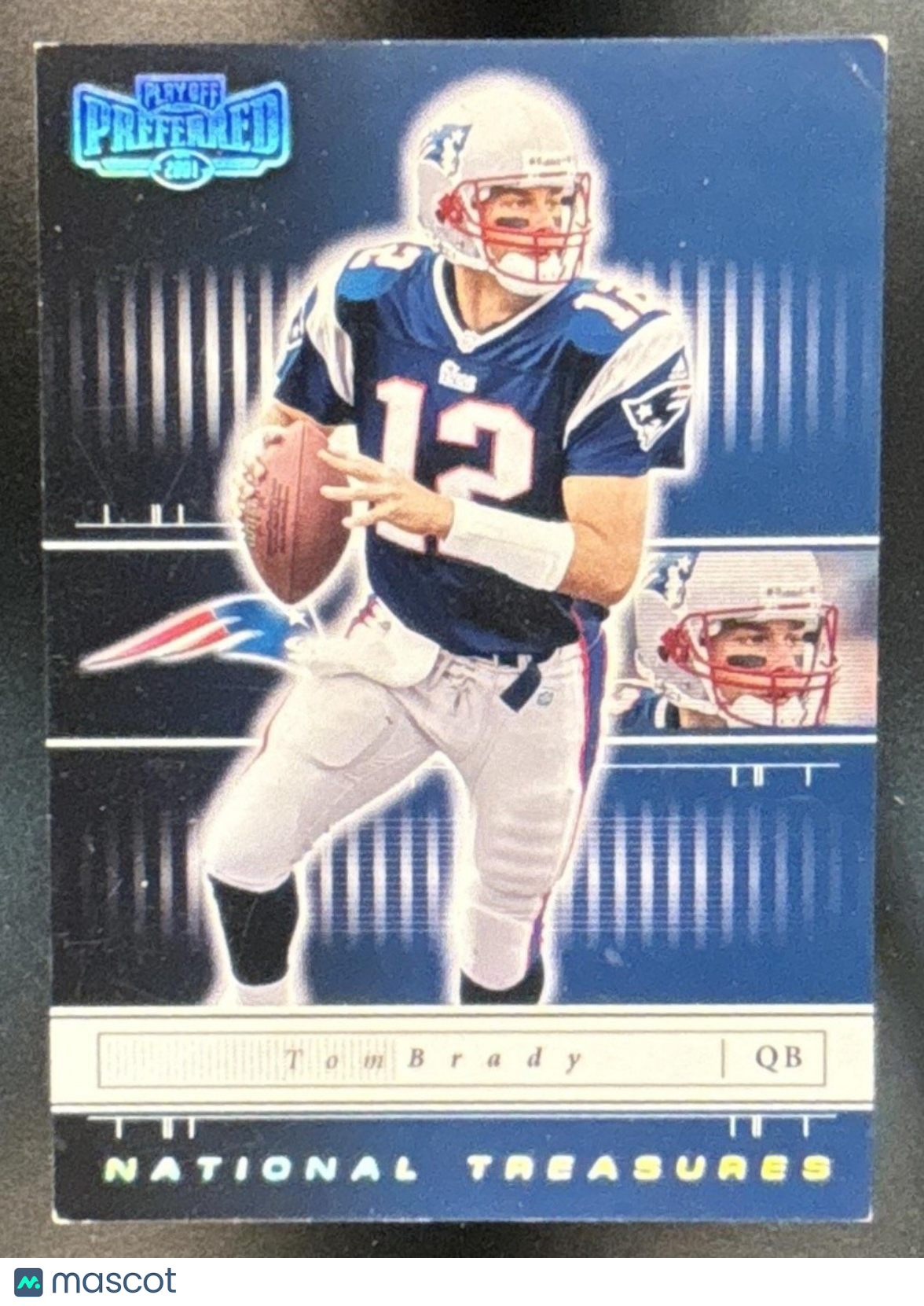 2001 Playoff Preferred #33 Tom Brady National Treasures Silver (SEE IMAGES) /400