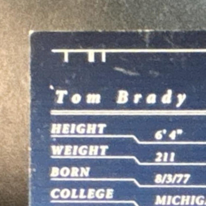 2001 Playoff Preferred #33 Tom Brady National Treasures Silver (SEE IMAGES) /400