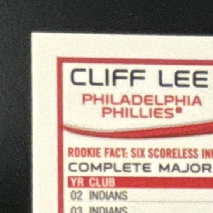 2014 Topps Chrome Cliff Lee Gold Refractor /50 #37 Philadelphia Phillies