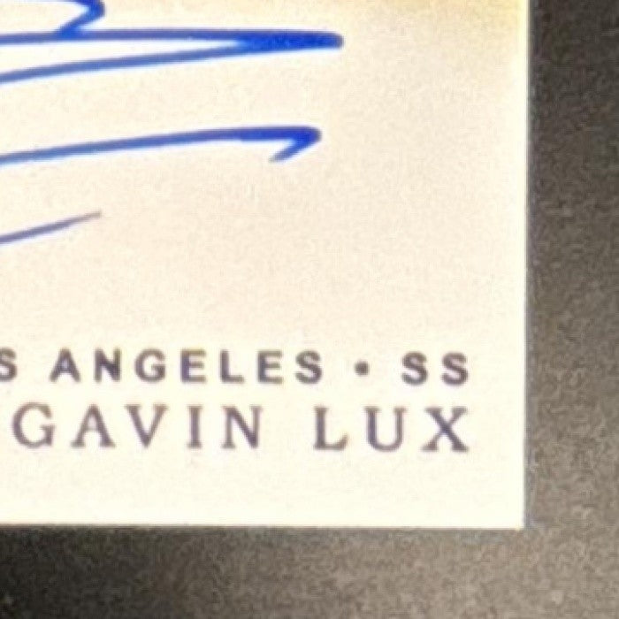 2020 Immaculate Collection Gavin Lux Patch Auto Black /10 #117 MEM RC Dodgers