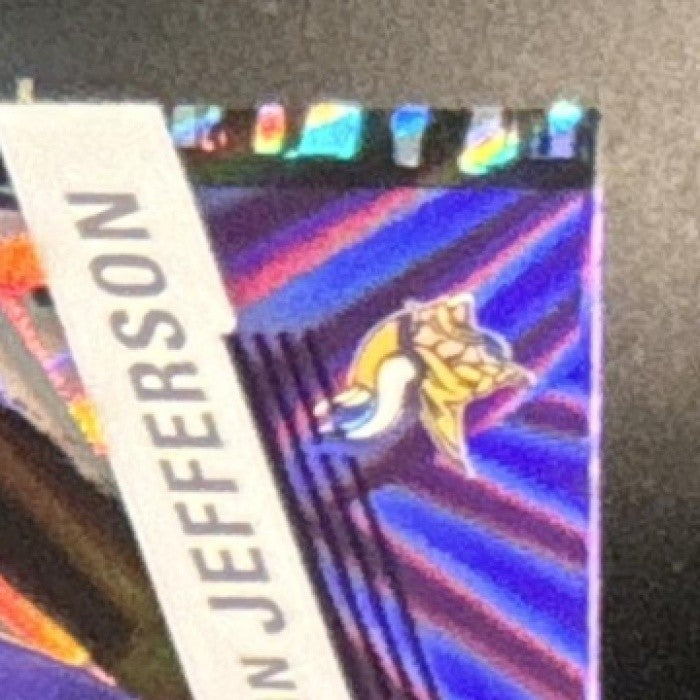 2023 Panini Donruss Elite Justin Jefferson Razzle Dazzle #62 Minnesota Vikings