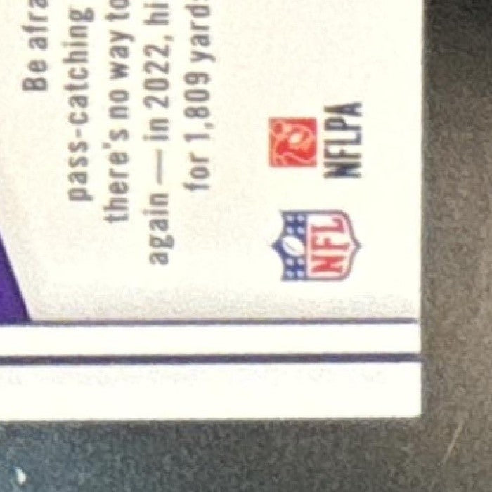 2023 Panini Donruss Elite Justin Jefferson Razzle Dazzle #62 Minnesota Vikings