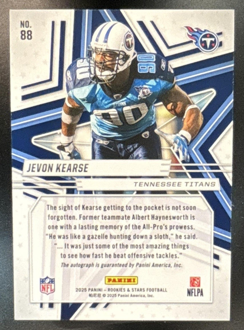 2025 Panini Rookies & Stars Jevon Kearse Signatures Green /5 #88 Auto Titans