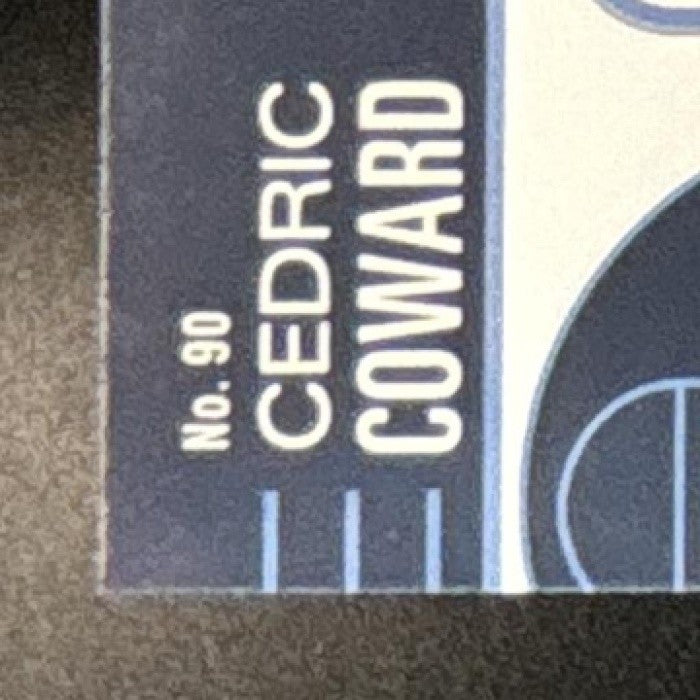 2025-26 Topps Hoops Cedric Coward Pixel Burst Blue /149 #90 RC Memphis Grizzlies