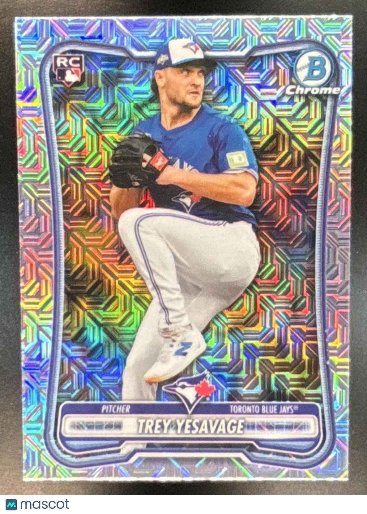 2026 Bowman Mega Box Trey Yesavage Chrome Mojo Refractor #41 RC Blue Jays