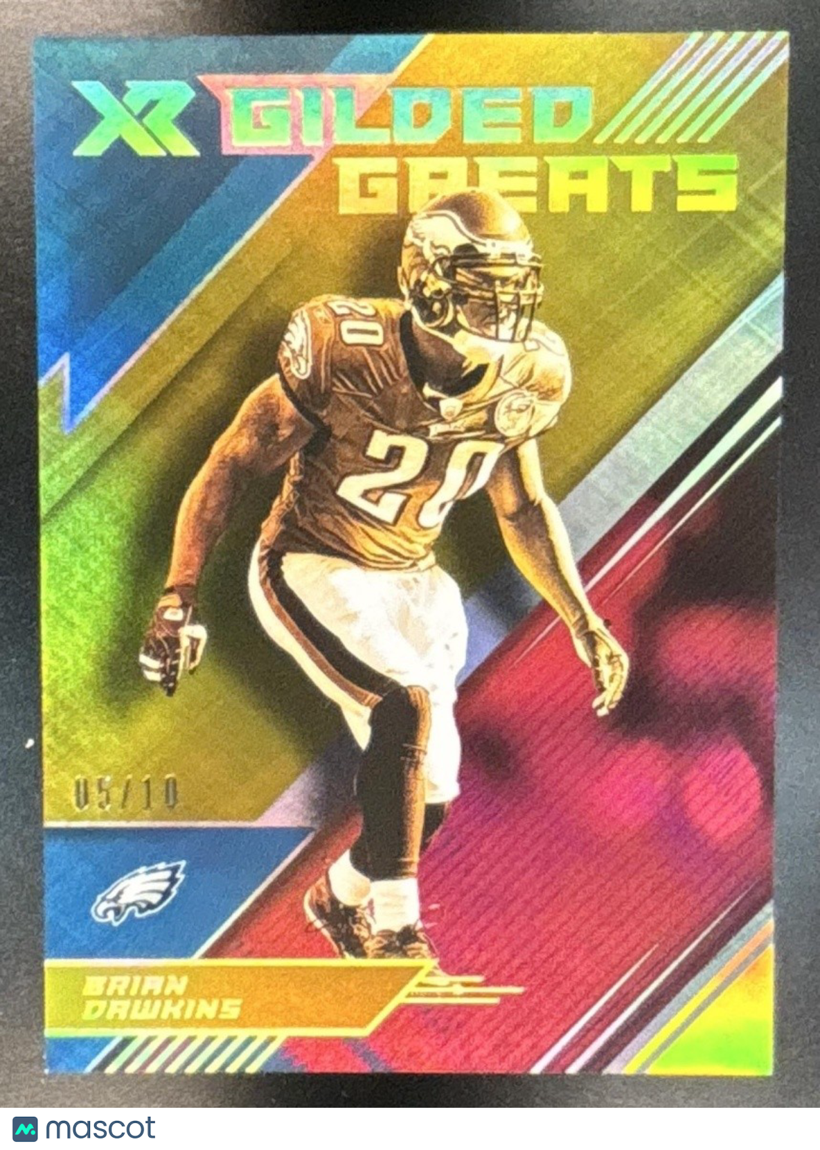 2019 Panini XR Brian Dawkins Gilded Greats Gold /10 #GG-7 Philadelphia Eagles
