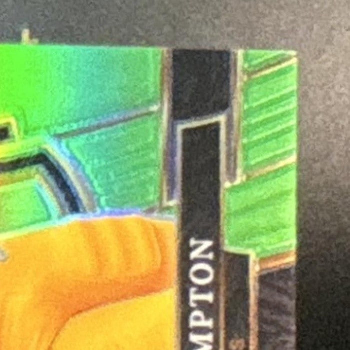 2025 Panini Select Omarion Hampton Neon Green /49 #102 RC Los Angeles Chargers
