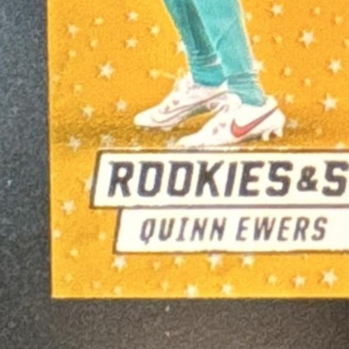 2025 Panini Rookies & Stars Quinn Ewers Rookie Gold 10/10 #18 RC Miami Dolphins