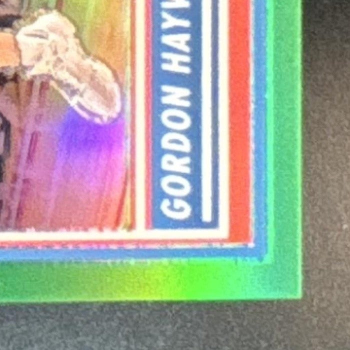 2023-24 Hoops Premium Stock Gordon Hayward Neon Green 5/5 Oklahoma City Thunder