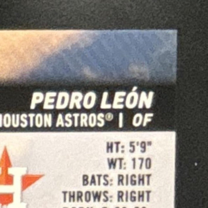 2025 Topps Stadium Club Pedro Leon Auto #SCBA-PL Houston Astros