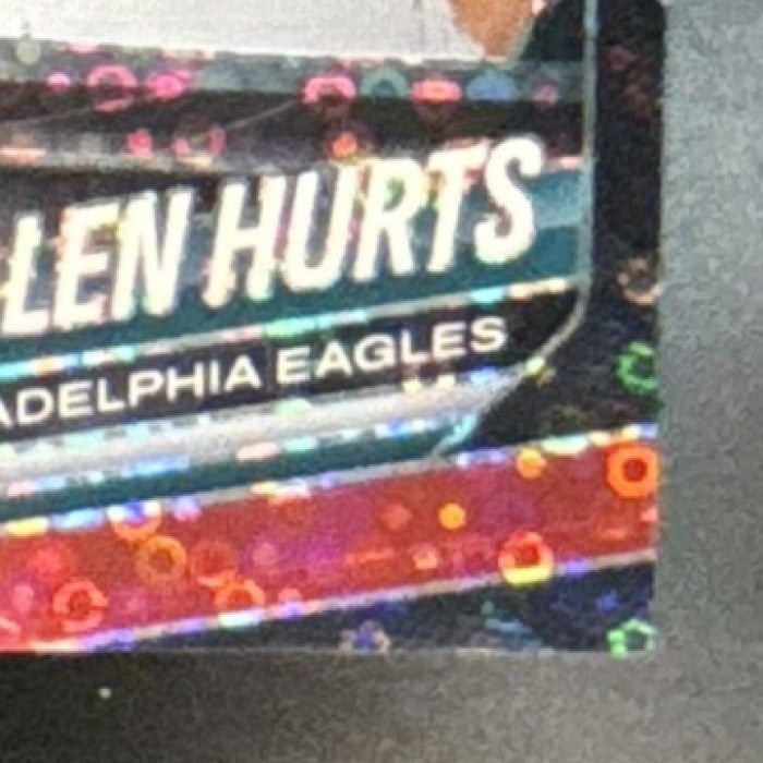 2025 Panini Prizm Jalen Hurts No Huddle Red /99 #228 Philadelphia Eagles